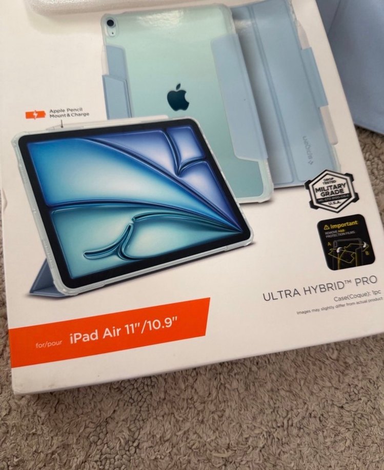 Apple iPad Air kılıf spigen ultra hybrid - Görsel 3