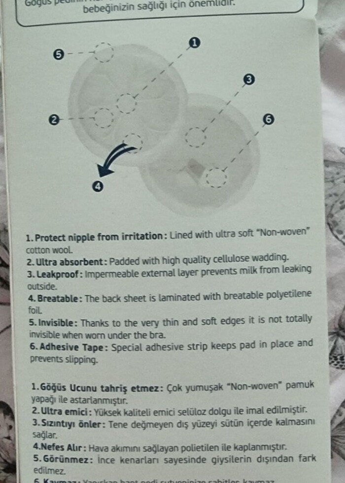 Bebedor göğüs pedi - Görsel 3