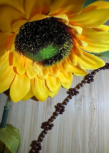 Bordo Boncuklu Uzun Bohem Kadın Kolye - Görsel 2