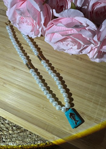 İnci detaylı kolye - Görsel 2