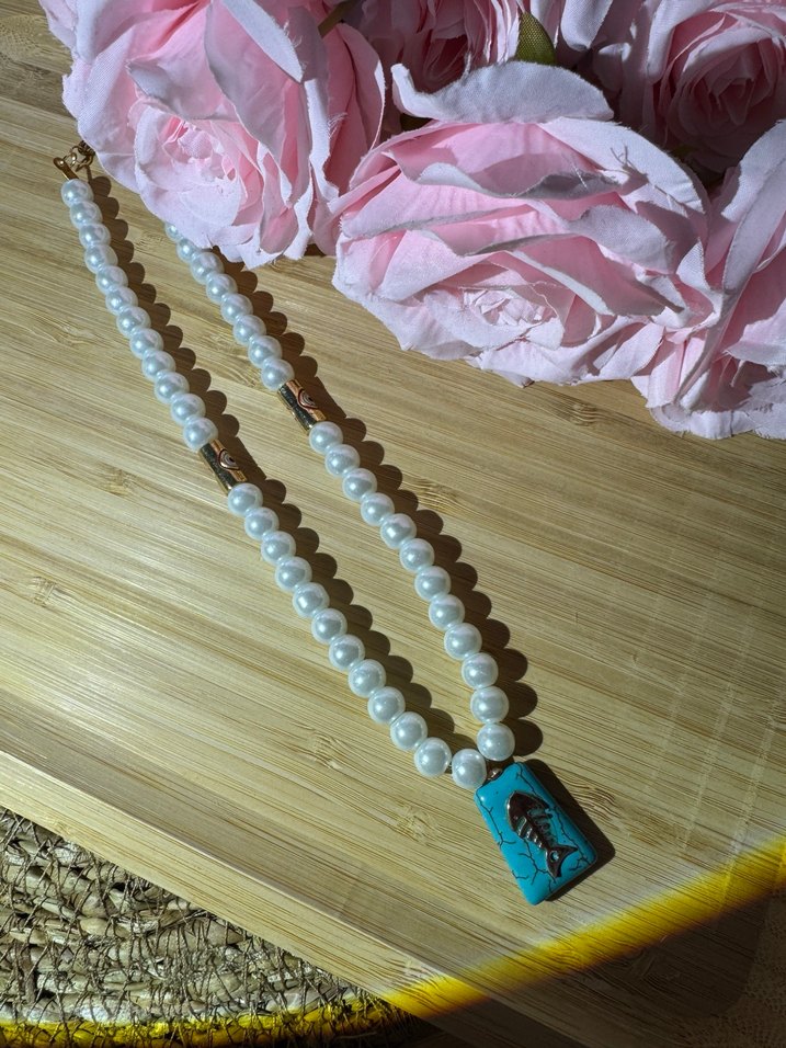 İnci detaylı kolye - Görsel 2