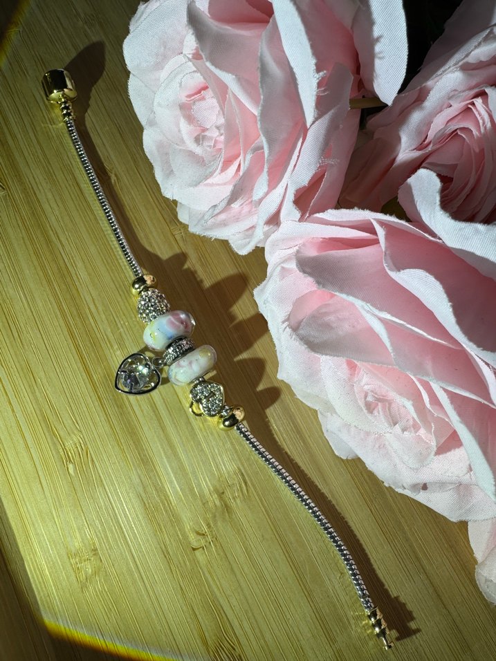 Çiçek Desenli Bohem Zincir Bileklik - Görsel 2