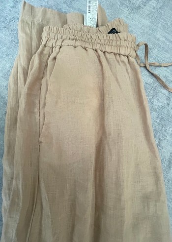 Zara keten Bol Kesim Keten Pantolon