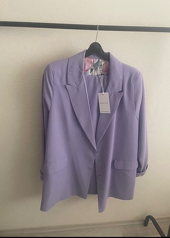 Pastel Mor Uzun Kadın Kadriye Baştürk