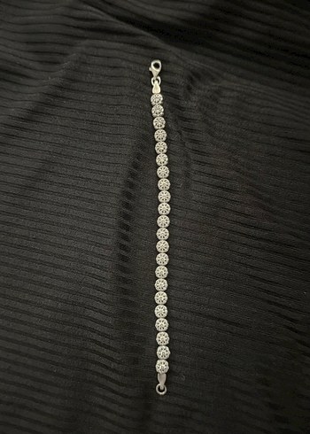 swarovski Zarif Gumus Tasli İnce Bileklik