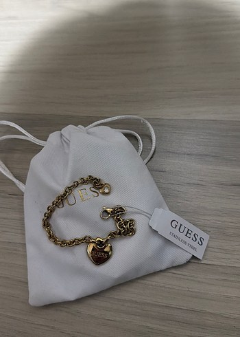 Guess Altin Kalpli Zincir Bileklik