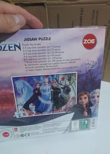 Disney Frozen Zoe 100 Parça Çocuk Puzzle - Görsel 4