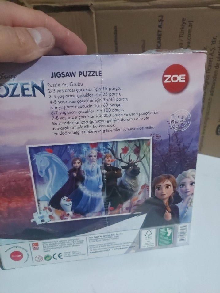 Disney Frozen Zoe 100 Parça Çocuk Puzzle - Görsel 4
