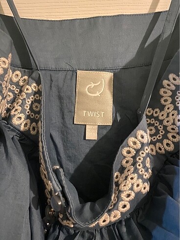 38 Beden Twist askılı bluz