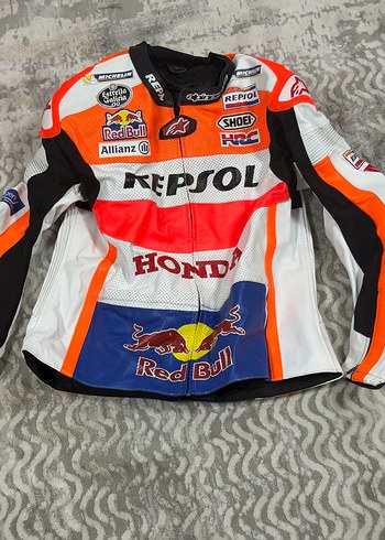 Diğer Honda Repsol Red Bull Deri Yaris Ceketleri 3xl