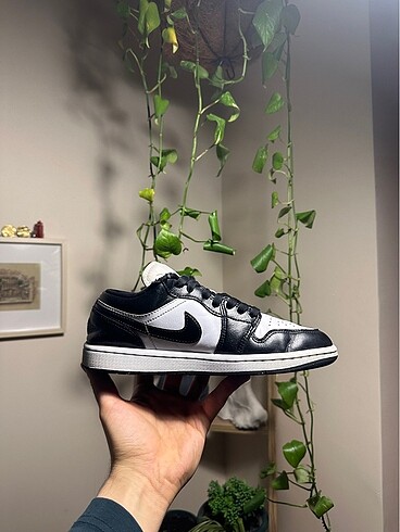 37,5 Beden siyah Renk Orijinal Air Jordan 1 Low ?Panda