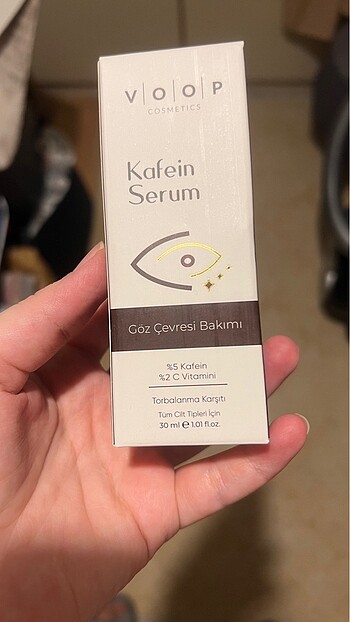 Voop kafeinli göz serumu