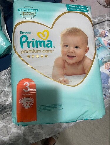 3 Beden: 4-9 kg Beden Renk Prima premium care 3 no 144 adet