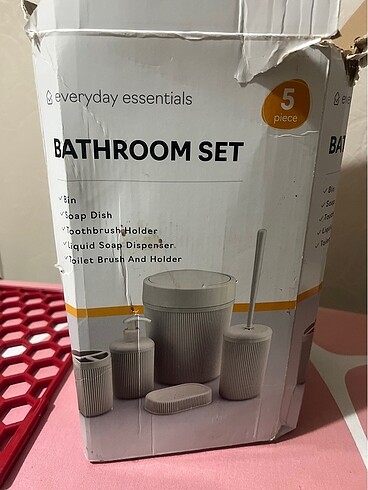5 parça banyo seti