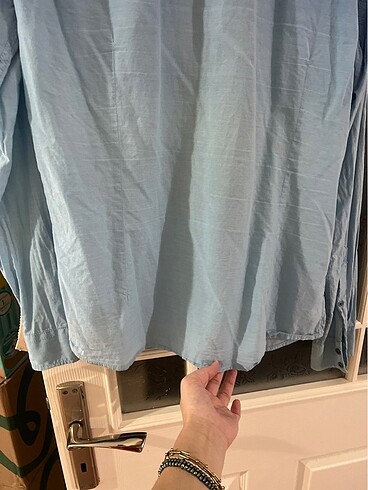 Mavi geçişli gömlek - Görsel 6