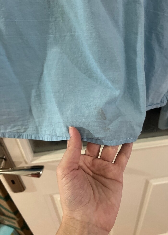 Mavi geçişli gömlek - Görsel 5