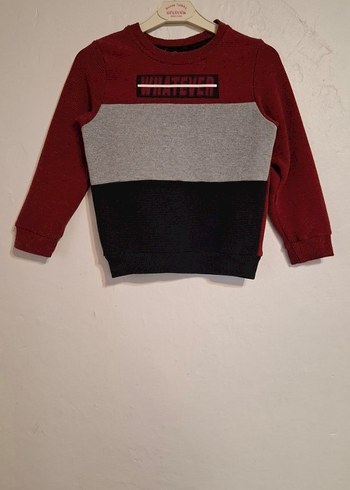 Çizgili Erkek Çocuk Triko Kazak - Görsel 2