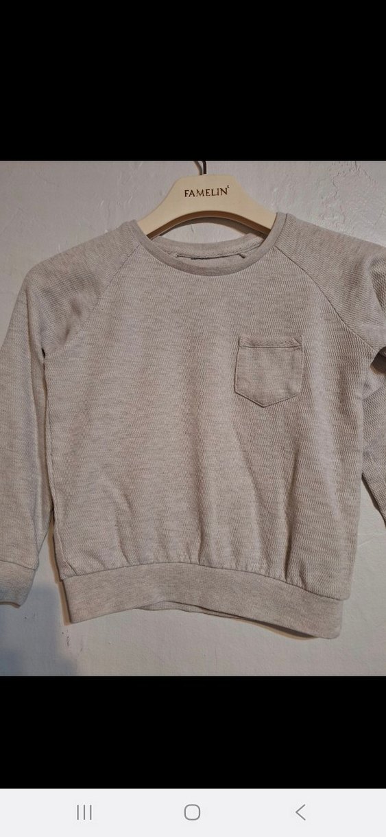 Bej Erkek Çocuk Uzun Kollu Sweatshirt - Görsel 2