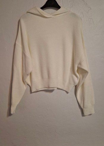 Kadın Oversize Fit Kapüşonlu kazak - Görsel 6