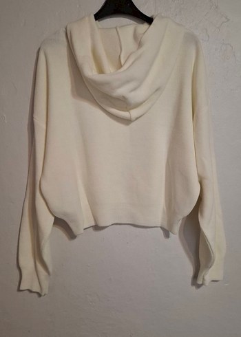 Kadın Oversize Fit Kapüşonlu kazak - Görsel 7