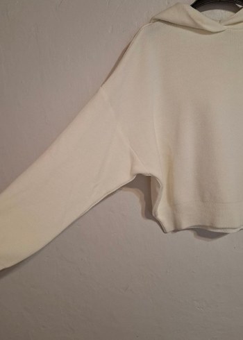 Kadın Oversize Fit Kapüşonlu kazak - Görsel 5