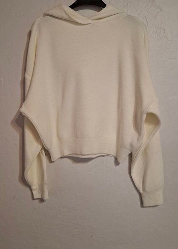 Kadın Oversize Fit Kapüşonlu kazak - Görsel 4