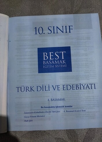 Beden BEST BASAMAK 10. SINIF TÜRK DİLİ VE EDEBİYATI SORU BANKASI