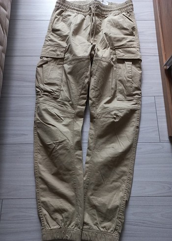 H&M Bej Duz Pantolon Rahat Ve Sik