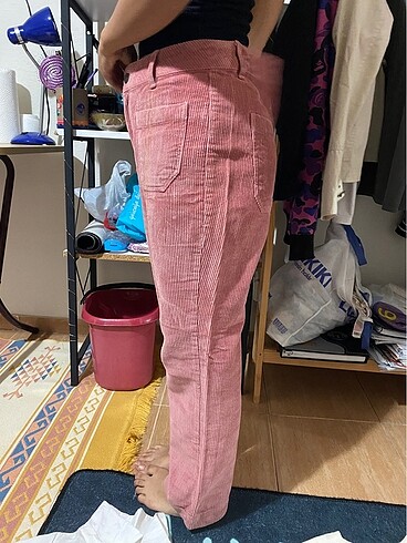 Koton Pembe kadife pantolon