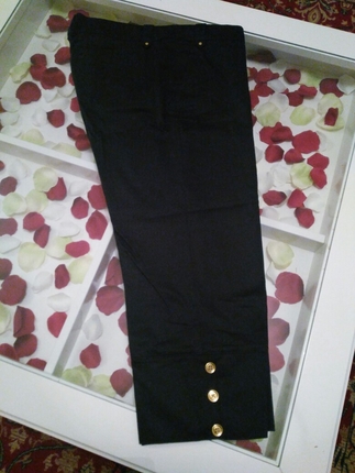 Lacivert Kapri Pantalon.