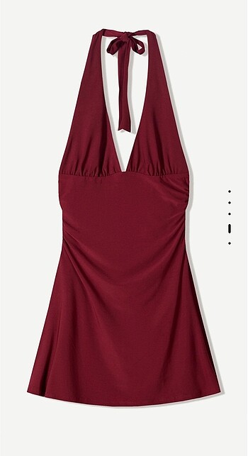 m Beden bordo Renk BERSHKA ELBİSE