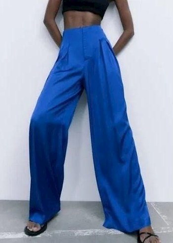 ZARA SATEN PANTOLON