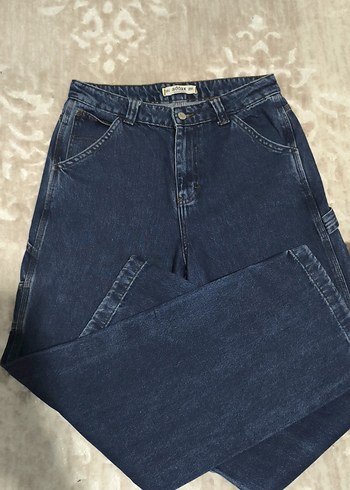 Addax Koyu Mavi Rahat Kesim Denim Jean
