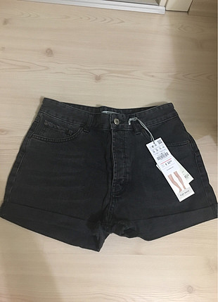 Etiketli pullbear jean şort