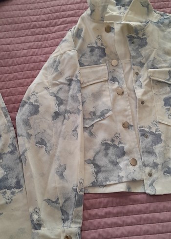 Bej Batik Desenli Düğmeli Kadın Kumaş Pantolon - Görsel 7