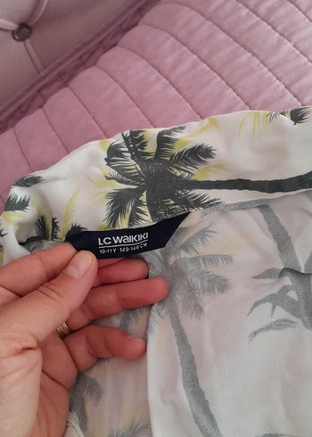 erkek cocuk  Düğmeli Kısa Kollu Gömlek 10 11 yas cocuk gömleği - Görsel 2