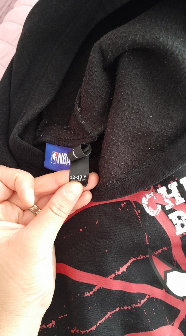 Siyah Chicago Bulls Baskılı Erkek Sweatshirt 12 yas - Görsel 2