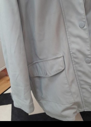 mont yagmurluk kiz cocuk ici yünlü dışı deri - Görsel 4