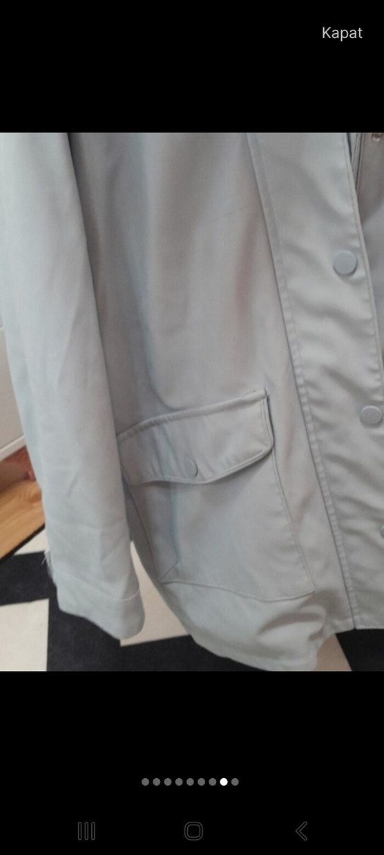 mont yagmurluk kiz cocuk ici yünlü dışı deri - Görsel 4