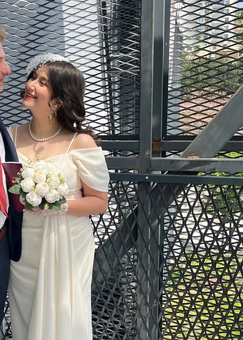 Seçil Modern Klasik Ekru Nikah elbisesi