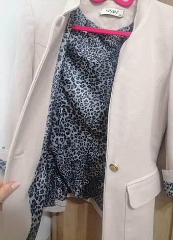 38 Beden ten rengi Renk Nisan Blazer