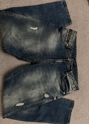Diğer Koyu Mavi Yikamali Rahat Kesim Jean