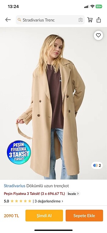 Stradivarius Trençkot