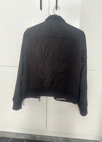 Siyah Çift Taraflı Kadın Ceket Mont / Bomber Ceket - Görsel 2