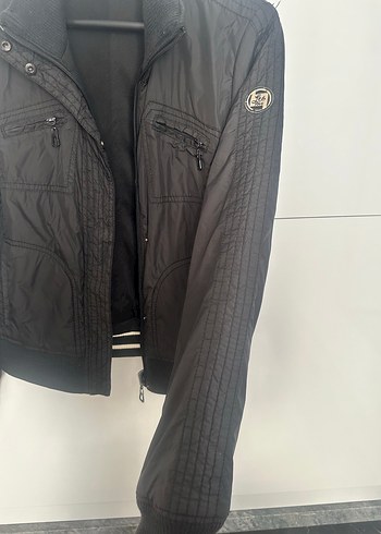 Siyah Çift Taraflı Kadın Ceket Mont / Bomber Ceket - Görsel 3