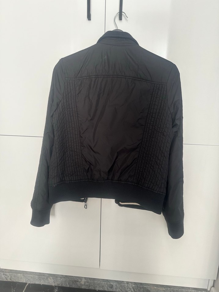 Siyah Çift Taraflı Kadın Ceket Mont / Bomber Ceket - Görsel 2