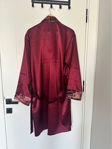 Saten Ropdöşambr ve Pijama Set / 3?lü Takım - Görsel 6