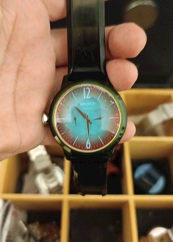 Welder Yesil Turkuaz Analog Kol Saati