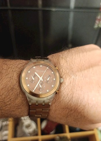 Ferrucci Rose Gold Sikligiyla Modern Erkek Kol Saati