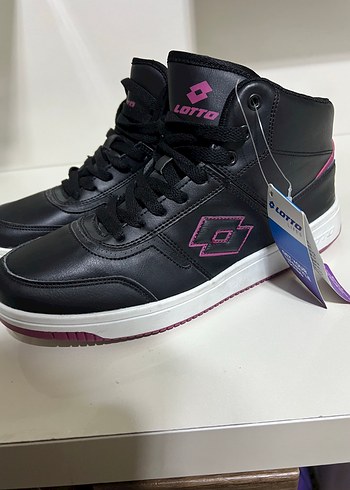 Lotto Siyah Pembe Yuksek Bilekli Sneaker